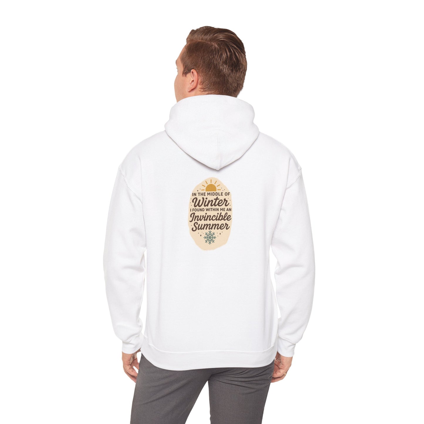 Inspirational Hoodie for Cold Days, Cozy Blend Sweatshirt, Unisex Winter Wear, Gift for Friends & Family, Motivational Fashion