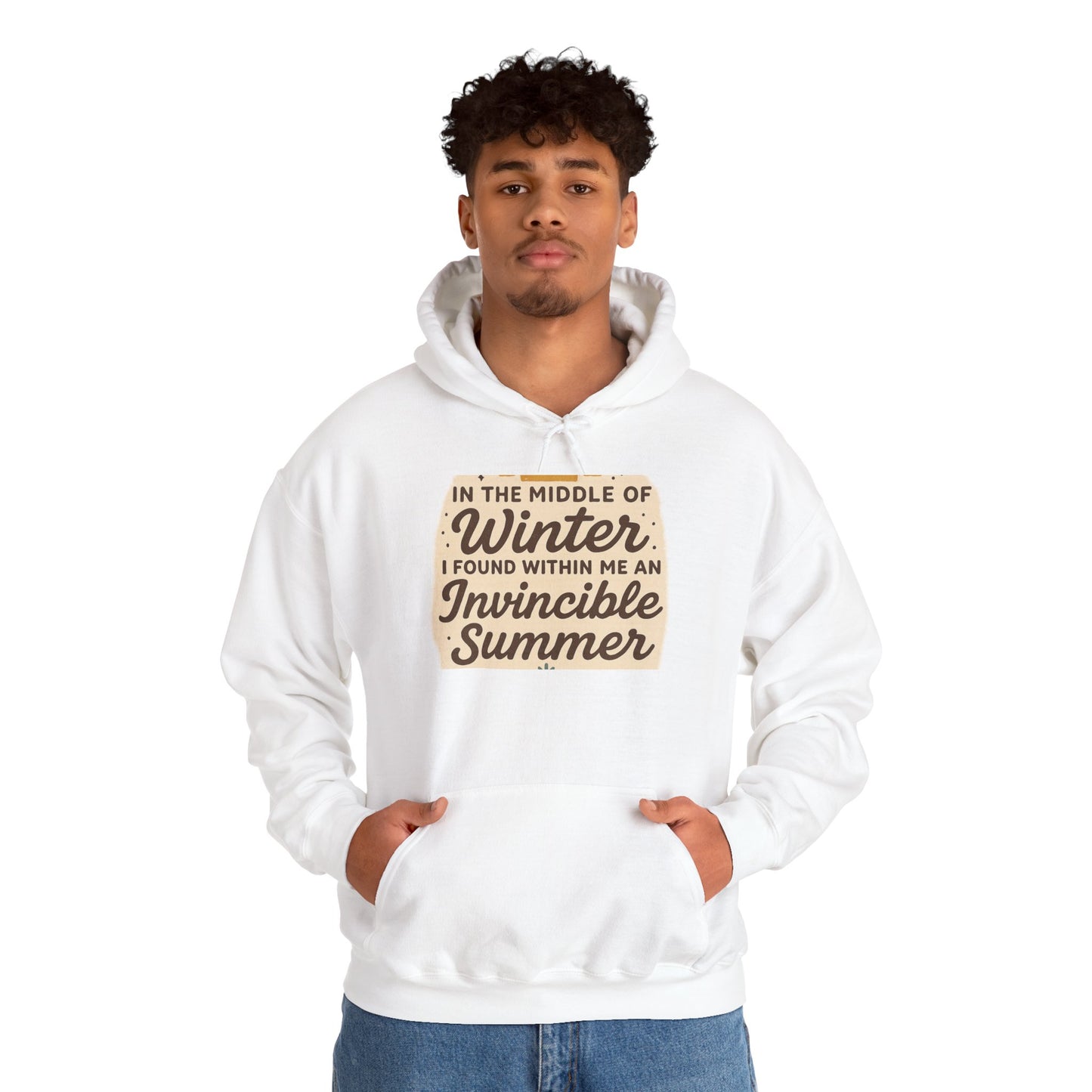 Inspirational Hoodie for Cold Days, Cozy Blend Sweatshirt, Unisex Winter Wear, Gift for Friends & Family, Motivational Fashion