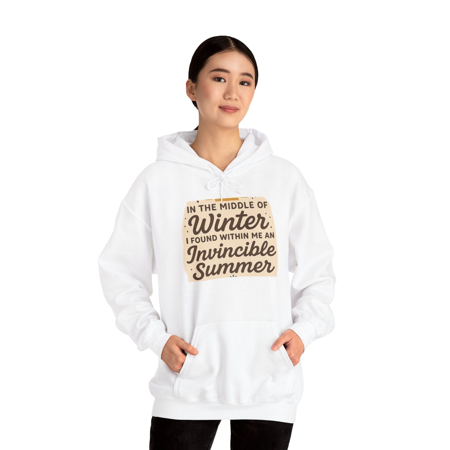 Inspirational Hoodie for Cold Days, Cozy Blend Sweatshirt, Unisex Winter Wear, Gift for Friends & Family, Motivational Fashion