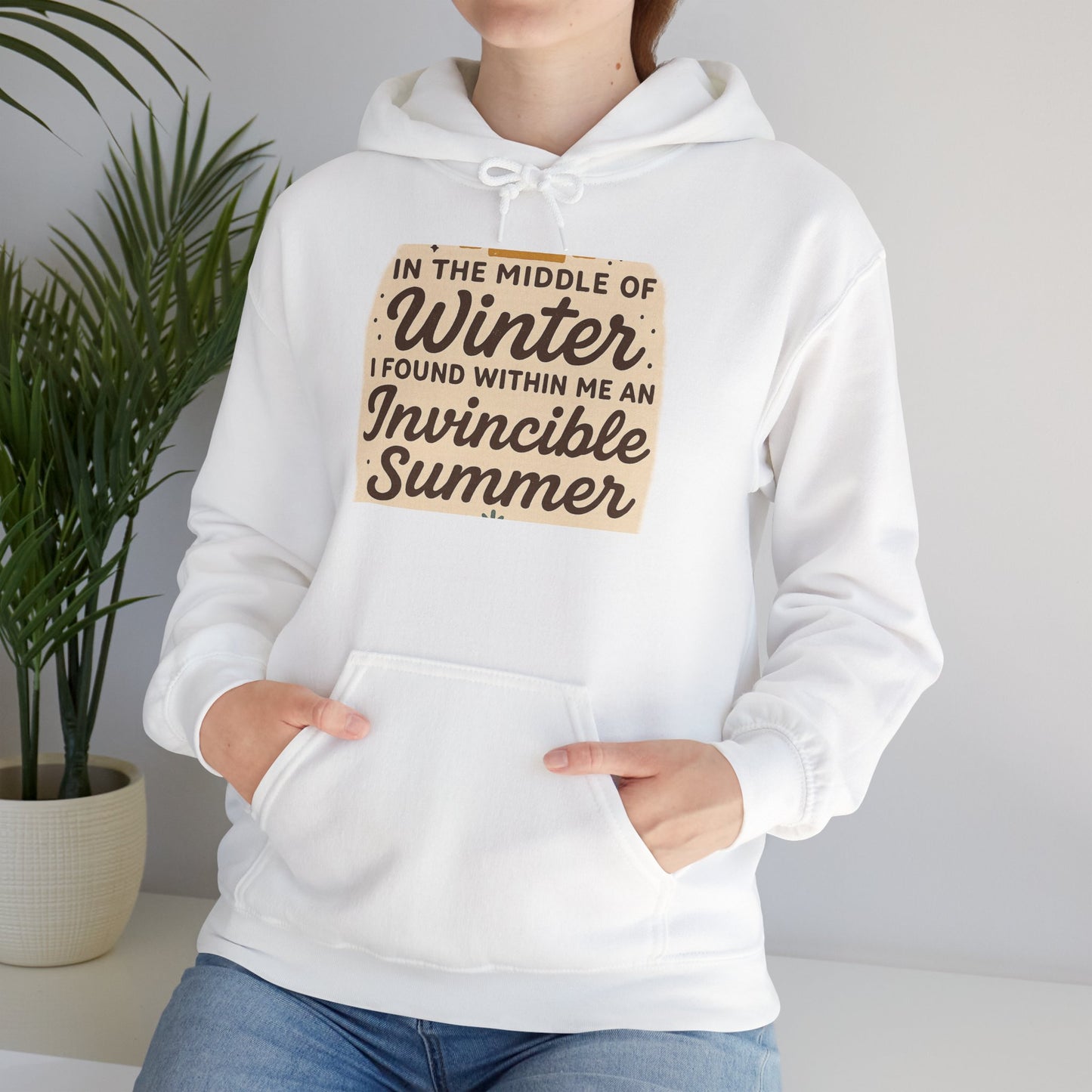 Inspirational Hoodie for Cold Days, Cozy Blend Sweatshirt, Unisex Winter Wear, Gift for Friends & Family, Motivational Fashion