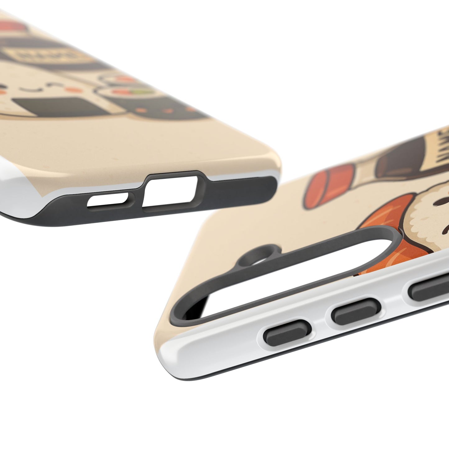 Cute Sushi Phone Case - Kawaii Sushi Design, Personalized Cell Phone Cover, Gifts for Food Lovers, Anime Style, Fun Accessories