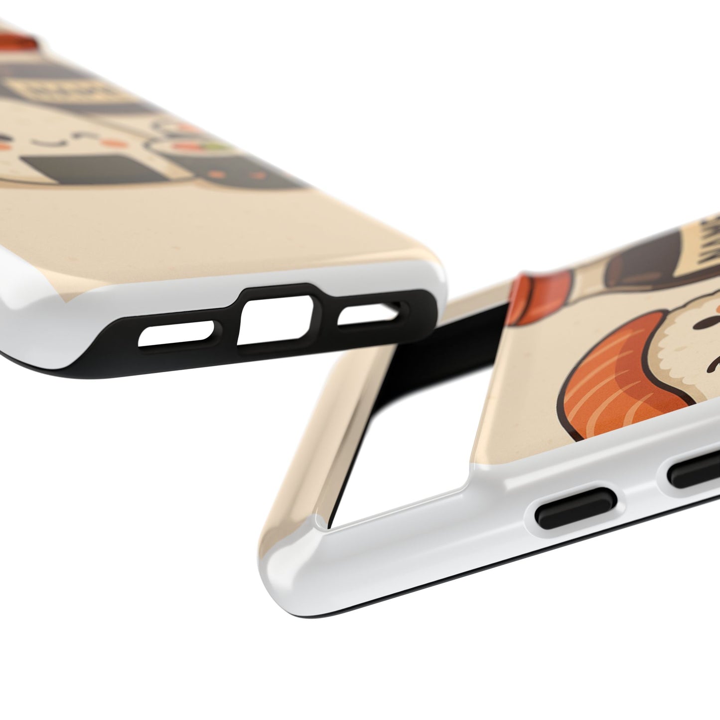 Cute Sushi Phone Case - Kawaii Sushi Design, Personalized Cell Phone Cover, Gifts for Food Lovers, Anime Style, Fun Accessories