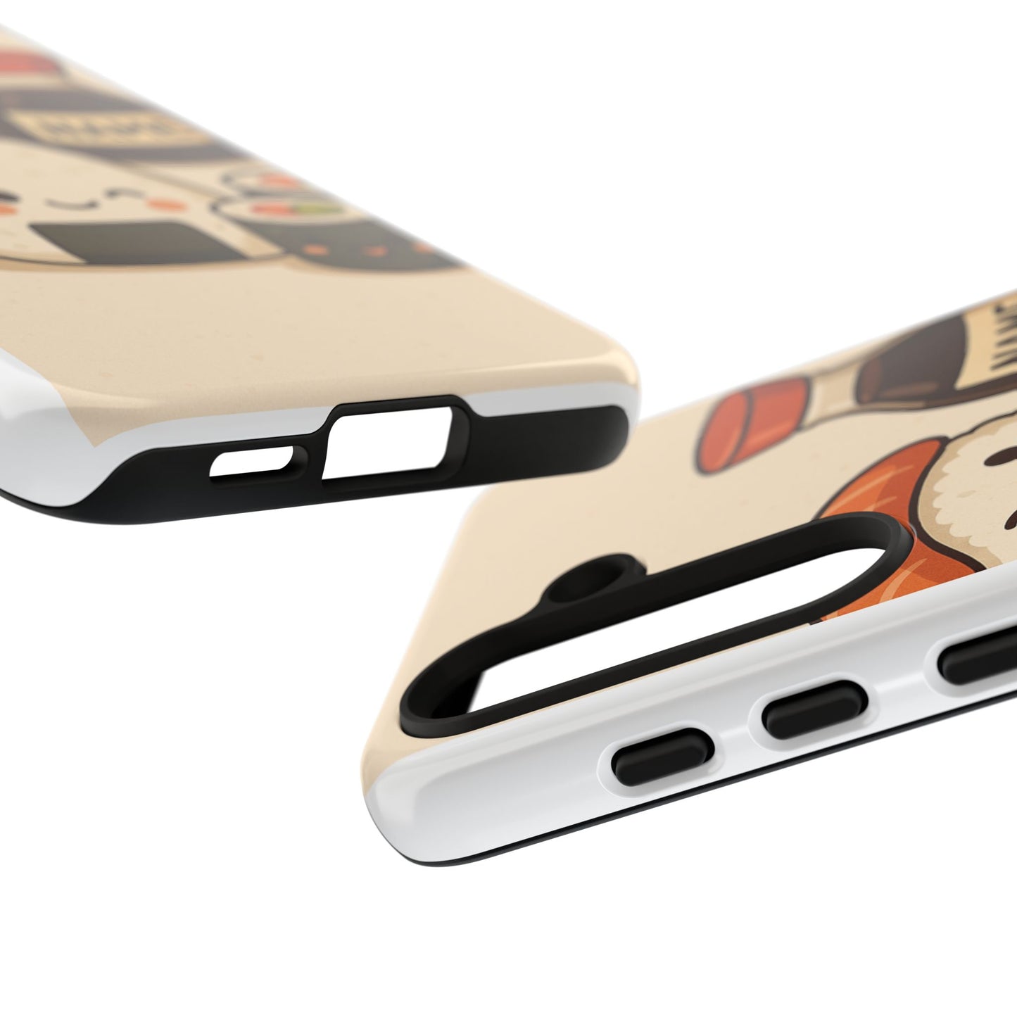 Cute Sushi Phone Case - Kawaii Sushi Design, Personalized Cell Phone Cover, Gifts for Food Lovers, Anime Style, Fun Accessories