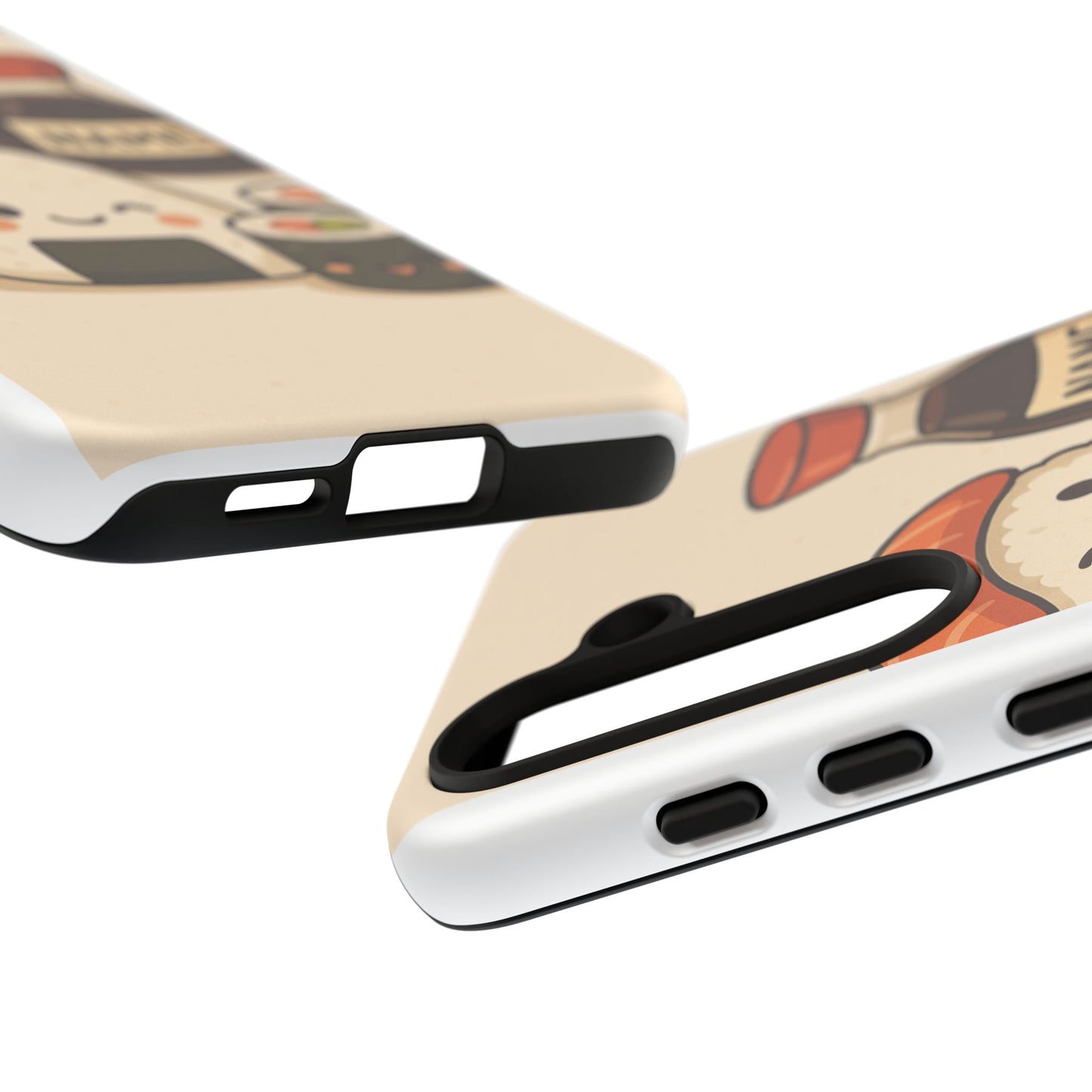 Cute Sushi Phone Case - Kawaii Sushi Design, Personalized Cell Phone Cover, Gifts for Food Lovers, Anime Style, Fun Accessories