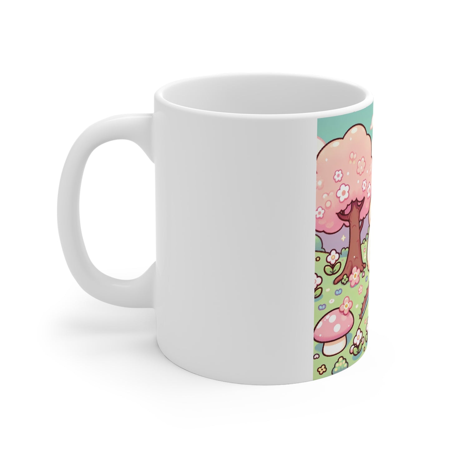 Cute Kawaii Mug with Pastel Landscape, Gift for Friends, Tea Mug, Coffee Cup, Home Decor, Cozy Gift Idea, Perfect For Any Occasion
