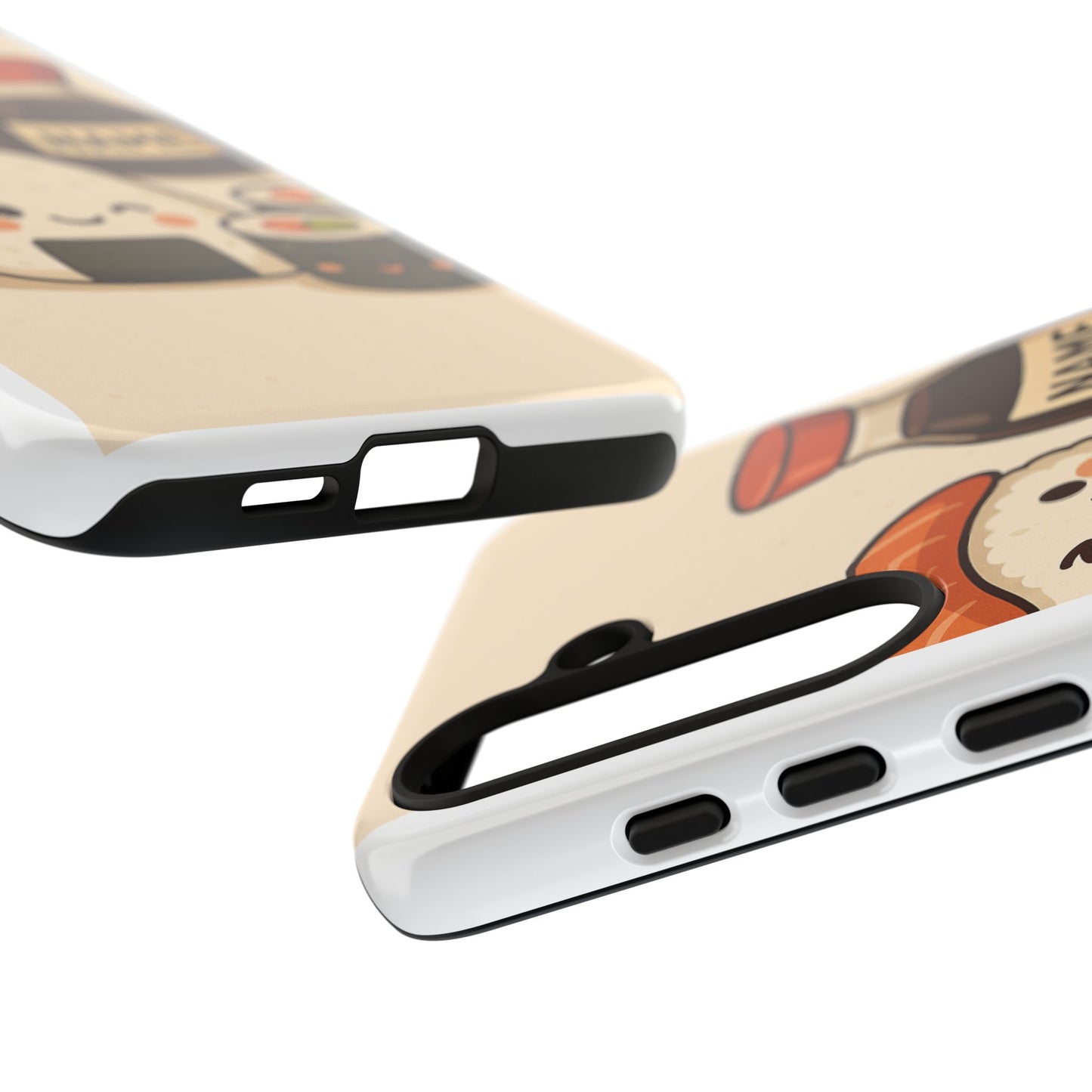 Cute Sushi Phone Case - Kawaii Sushi Design, Personalized Cell Phone Cover, Gifts for Food Lovers, Anime Style, Fun Accessories