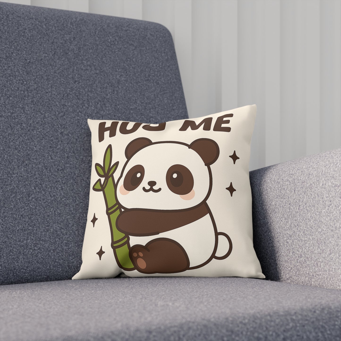 Cute Panda Hug Me Cushion, Adorable Throw Pillow, Gift for Animal Lovers, Nursery Décor, Cozy Home Accent