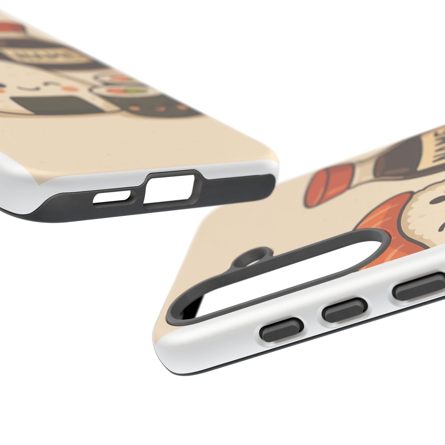 Cute Sushi Phone Case - Kawaii Sushi Design, Personalized Cell Phone Cover, Gifts for Food Lovers, Anime Style, Fun Accessories