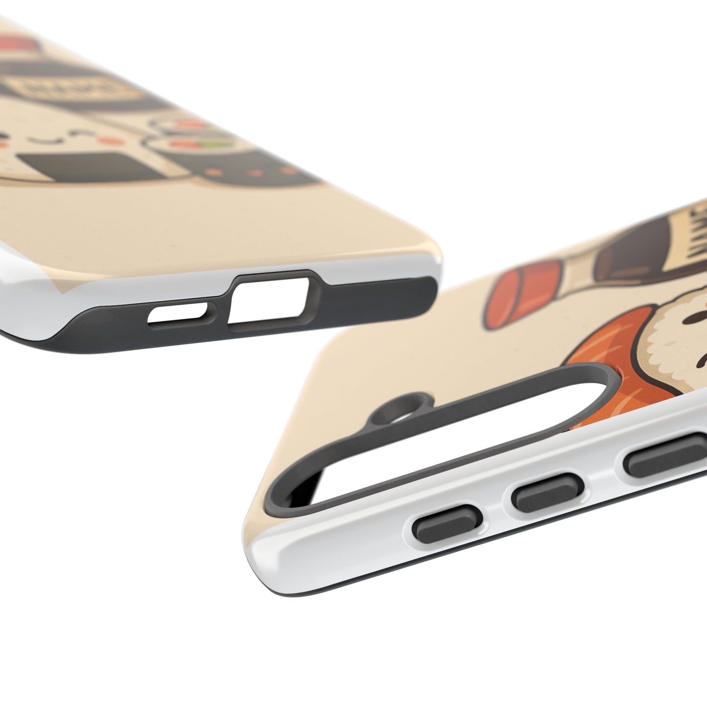 Cute Sushi Phone Case - Kawaii Sushi Design, Personalized Cell Phone Cover, Gifts for Food Lovers, Anime Style, Fun Accessories