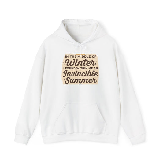 Inspirational Hoodie for Cold Days, Cozy Blend Sweatshirt, Unisex Winter Wear, Gift for Friends & Family, Motivational Fashion