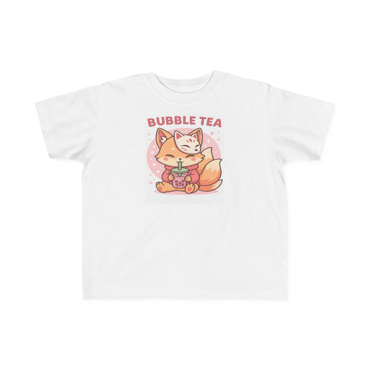 Cute Bubble Tea Toddler Tee - Adorable Kids Shirt, Fun Gift for Birthdays, Summer Outfits, Teatime, Cat Lovers