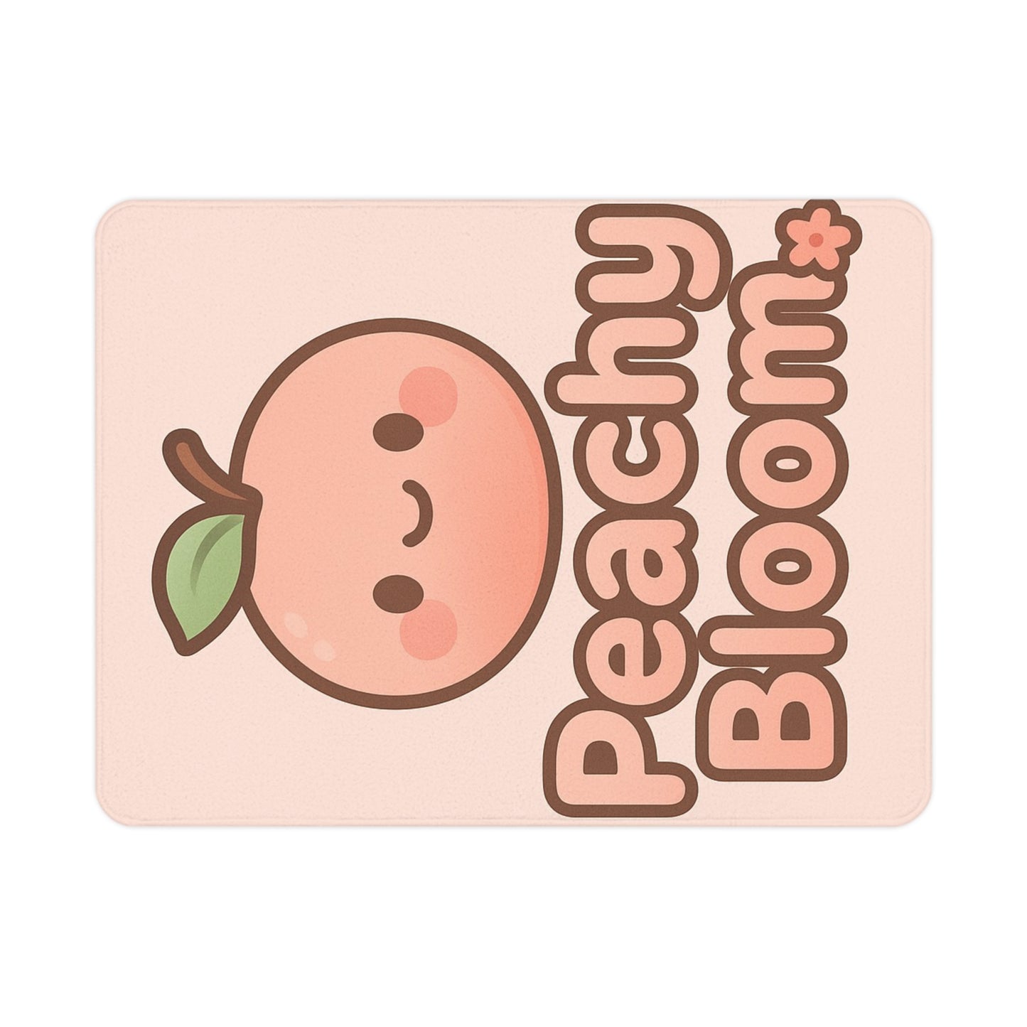 Peachy Bloom Toddler Blanket, Cute Peach Nursery Blanket, Baby Shower Gift, Soft Baby Throw, Toddler Comfort Blanket