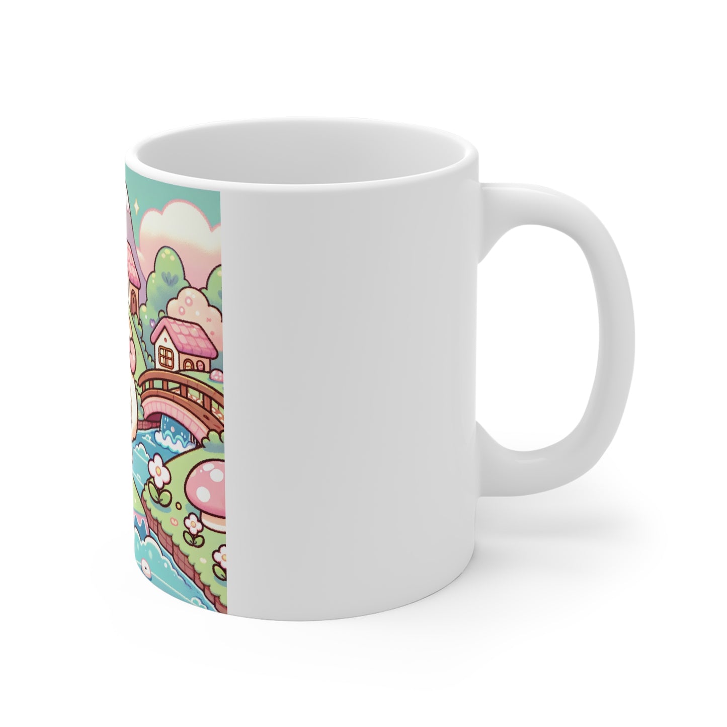Cute Kawaii Mug with Pastel Landscape, Gift for Friends, Tea Mug, Coffee Cup, Home Decor, Cozy Gift Idea, Perfect For Any Occasion