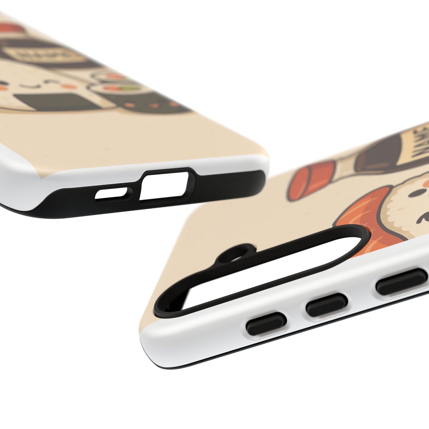 Cute Sushi Phone Case - Kawaii Sushi Design, Personalized Cell Phone Cover, Gifts for Food Lovers, Anime Style, Fun Accessories