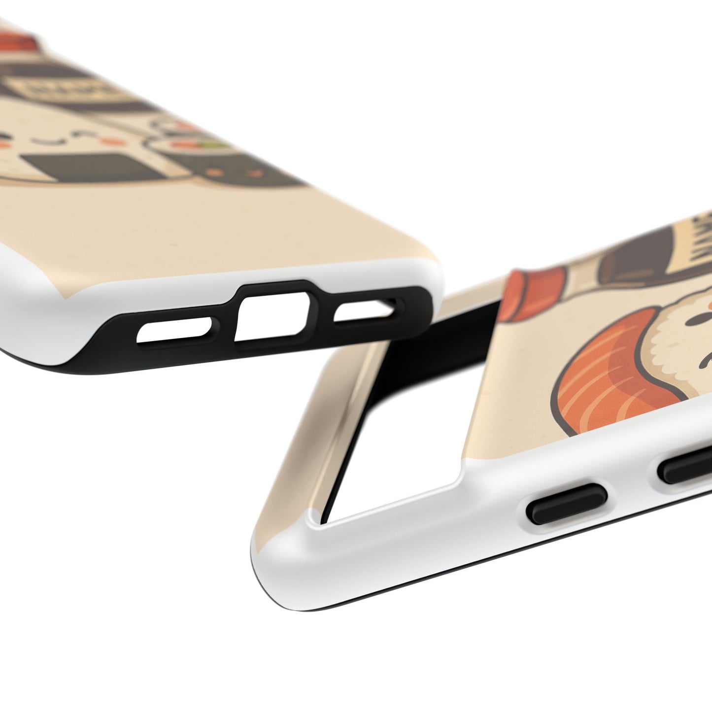 Cute Sushi Phone Case - Kawaii Sushi Design, Personalized Cell Phone Cover, Gifts for Food Lovers, Anime Style, Fun Accessories